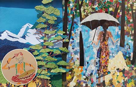 Collage Painting Workshop for Corporate