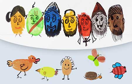 Thumb Painting Workshop for Corporate