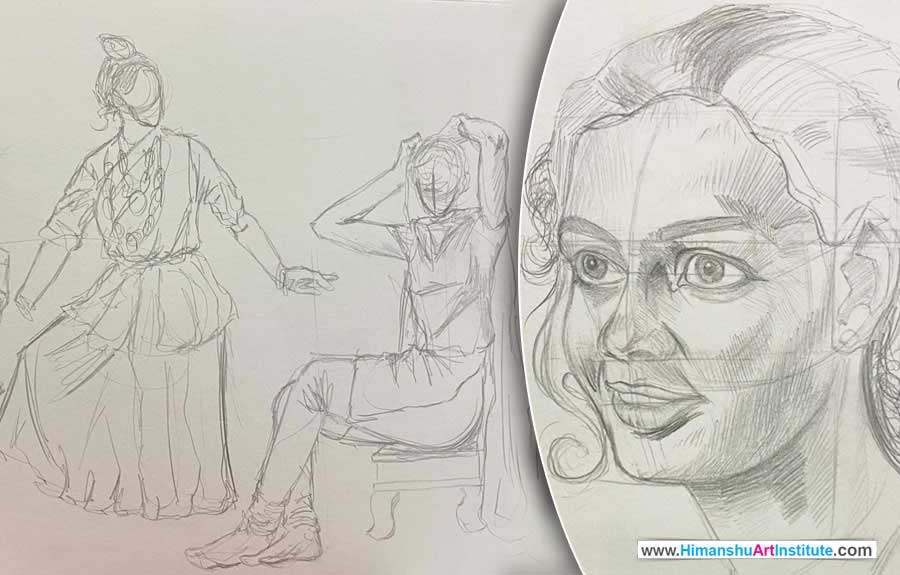 Online Freehand Drawing Workshop for Senior Citizens in Delhi