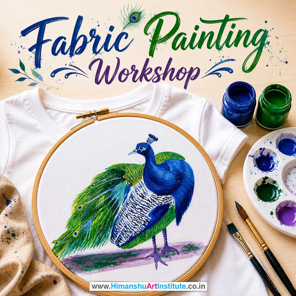 Fabric Painting Workshop for Young and Adults in Delhi, Online Fabric Painting Workshp for Young and Adults, Best Art & Craft Workshop for Adults near Me