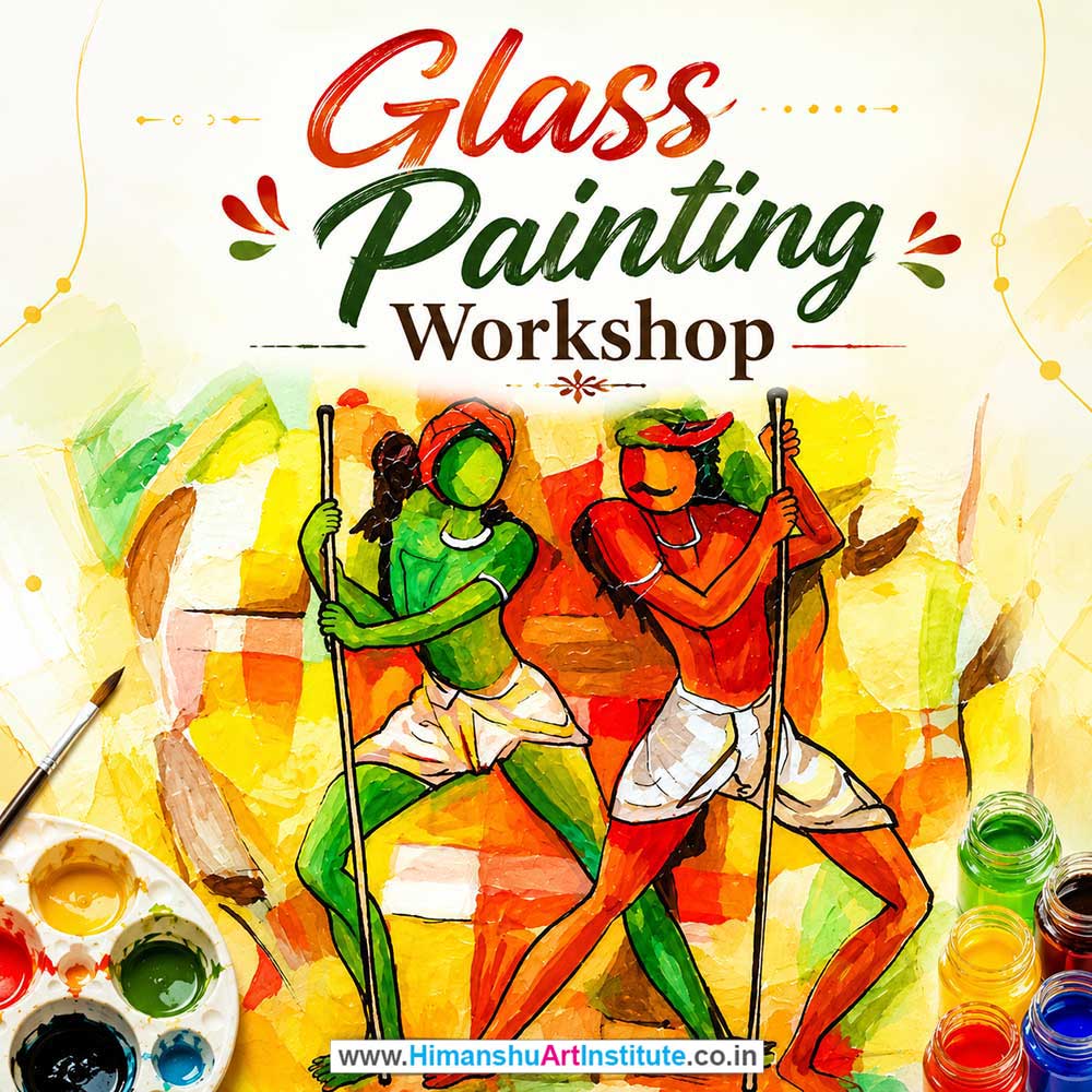 Glass Painting Workshop for Young and Adults in Delhi, Online Glass Painting Workshp for Young and Adults, Best Art & Craft Workshop for Adults near Me