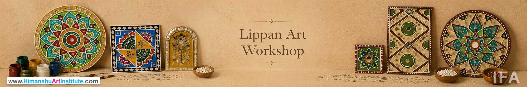 Lippan Art Workshop for Young and Adults in Delhi, Online Lippan Art Workshop, Lippan Art Workshop Near Me, Art & Craft Workshop for Adults, Himanshu Art Institute