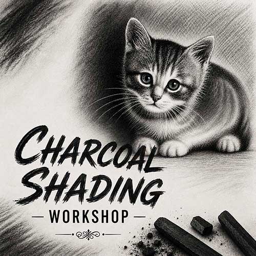 Online Charcoal Shading Workshop, Charcoal Shading Workshop for Adults, Charcoal Shading Workshop Near Me, Art & Craft Workshops for Adults, Best Charcoal Shading Workshop in Delhi, India, Himanshu Art Institute