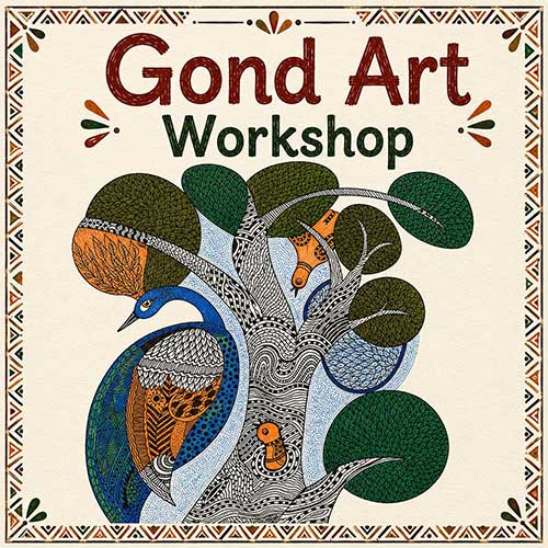 Online Gond Art Workshop, Gond Art Workshop for Adults, Gond Art Workshop Near Me, Art & Craft Workshops for Adults, Best Gond Art Workshop in Delhi, India, Himanshu Art Institute