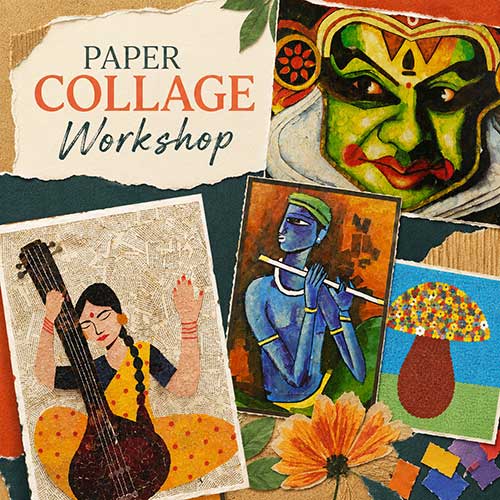 Online Paper Collage Workshop, Paper Collage Workshop for Adults, Paper Collage Workshop Near Me, Art & Craft Workshops for Adults, Best Paper Collage Workshop in Delhi, India, Himanshu Art Institute