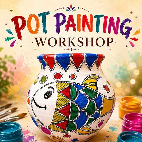 Online Pot Painting Workshop, Pot Painting Workshop for Adults, Pot Painting Workshop Near Me, Art & Craft Workshops for Adults, Best Pot Painting Workshop in Delhi, India, Himanshu Art Institute