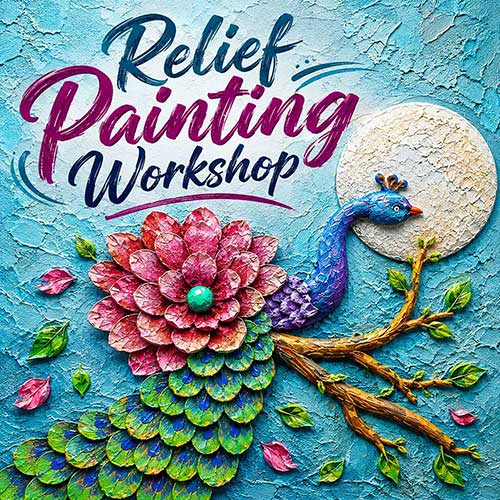 Online Relief Painting Workshop, Relief Painting Workshop for Adults, Relief Painting Workshop Near Me, Art & Craft Workshops for Adults, Best Relief Painting Workshop in Delhi, India, Himanshu Art Institute