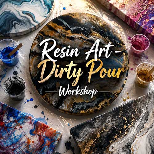 Online Resin Art Dirty Pour Workshop, Resin Art Dirty Pour Workshop for Adults, Resin Art Dirty Pour Workshop Near Me, Art & Craft Workshops for Adults, Best Resin Art Dirty Pour Workshop in Delhi, India, Himanshu Art Institute