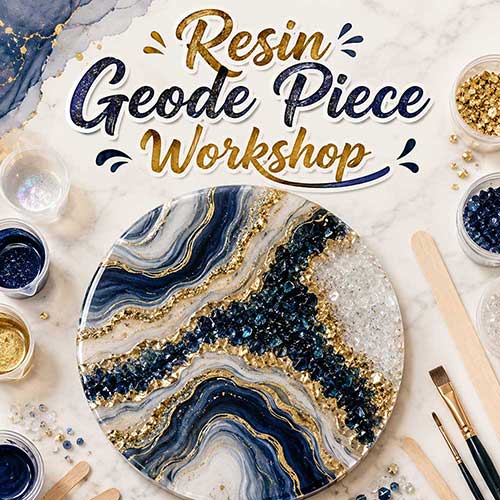 Online Resin Geode Piece Workshop, Resin Geode Piece Workshop for Adults, Resin Geode Piece Workshop Near Me, Art & Craft Workshops for Adults, Best Resin Geode Piece Workshop in Delhi, India, Himanshu Art Institute