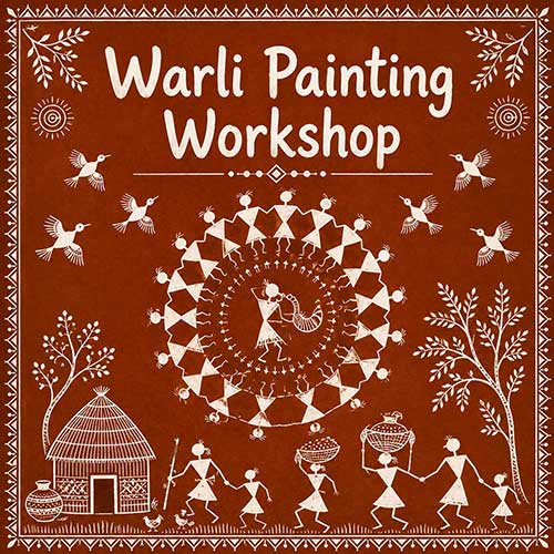 Online Warli Painting Workshop, Warli Painting Workshop for Adults, Warli Painting Workshop Near Me, Art & Craft Workshops for Adults, Best Warli Painting Workshop in Delhi, India, Himanshu Art Institute