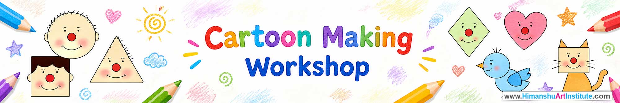 Cartoon Making Workshop for Kids and Children in Delhi, Cartoon Making Workshop for Kids Near Me, Art & Craft Workshop for Children, Art & Craft Workshop for Kids, Himanshu Art Institute