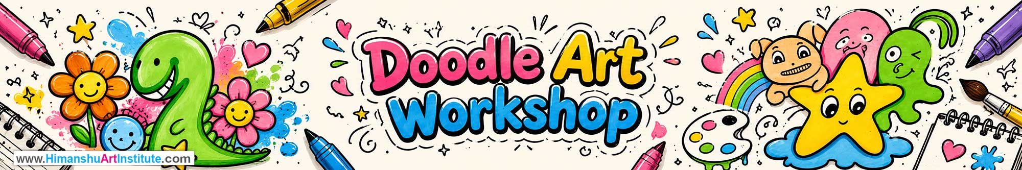 Doodle Art Workshop for Kids and Children in Delhi, Doodle Art Workshop for Kids Near Me, Art & Craft Workshop for Children, Art & Craft Workshop for Kids, Himanshu Art Institute