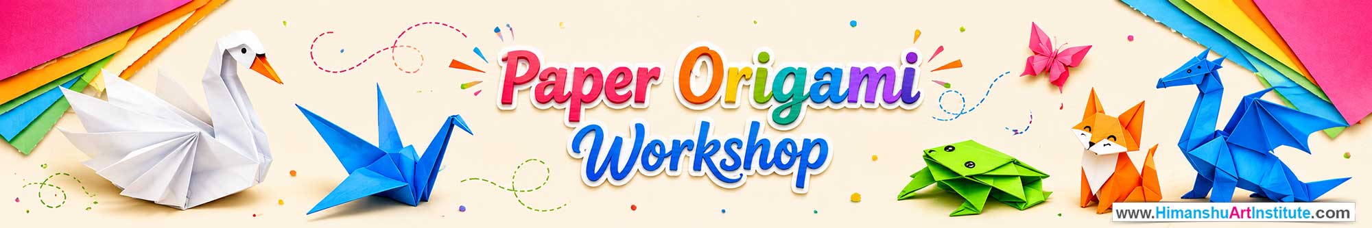 Paper Origami Workshop for Kids and Children in Delhi, Paper Origami Workshop for Kids Near Me, Art & Craft Workshop for Children, Art & Craft Workshop for Kids, Himanshu Art Institute