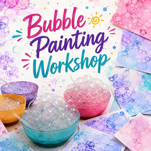 Online Bubble Painting Workshop, Bubble Painting Workshop for Kids, Bubble Painting Workshop Near Me for Children, Art & Craft Workshops for Kids, Art & Craft Activities for Children, Best Bubble Painting Workshop for Kids in Delhi, India, Himanshu Art Institute
