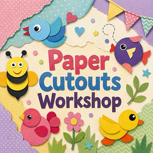 Online TITLE Workshop, Paper Cutouts Workshop for Kids, Paper Cutouts Workshop Near Me for Children, Art & Craft Workshops for Kids, Art & Craft Activities for Children, Best Paper Cutouts Workshop for Kids in Delhi, India, Himanshu Art Institute