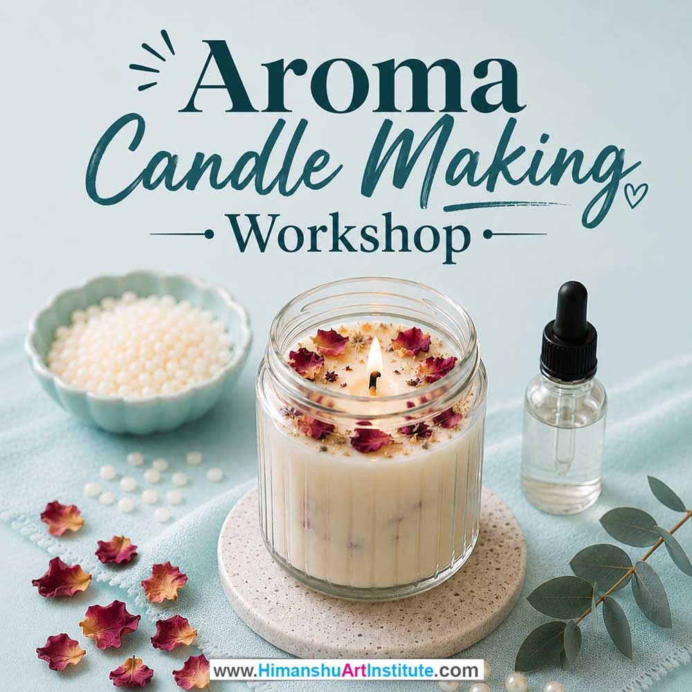 Aroma Candle Making Workshop Women in Delhi, Aroma Candle Making Workshop for Ladies in Delhi, Aroma Candle Making Workshop for Girls in Delhi, Online Aroma Candle Making Workshp for Women, Best Art & Craft Workshop for Ladies near Me