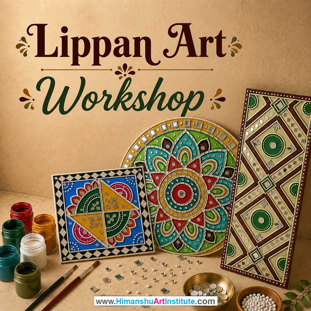 Lippan Art Workshop Women in Delhi, Lippan Art Workshop for Ladies in Delhi, Lippan Art Workshop for Girls in Delhi, Online Lippan Art Workshp for Women, Best Art & Craft Workshop for Ladies near Me