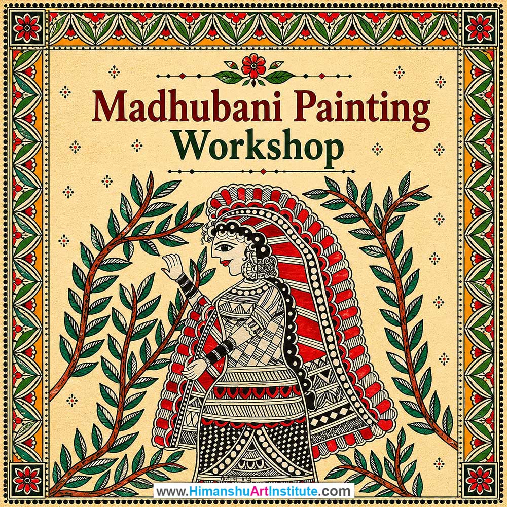 Madhubani Painting Workshop Women in Delhi, Madhubani Painting Workshop for Ladies in Delhi, Madhubani Painting Workshop for Girls in Delhi, Online Madhubani Painting Workshp for Women, Best Art & Craft Workshop for Ladies near Me
