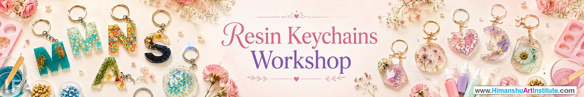 Resin Keychains Workshop for Women, Resin Keychains Workshop for Ladies, Resin Keychains Workshop for Girls in Delhi, Online Resin Keychains Workshop for Women, Resin Keychains Workshop Near Me, Art & Craft Workshop for Women, Himanshu Art Institute