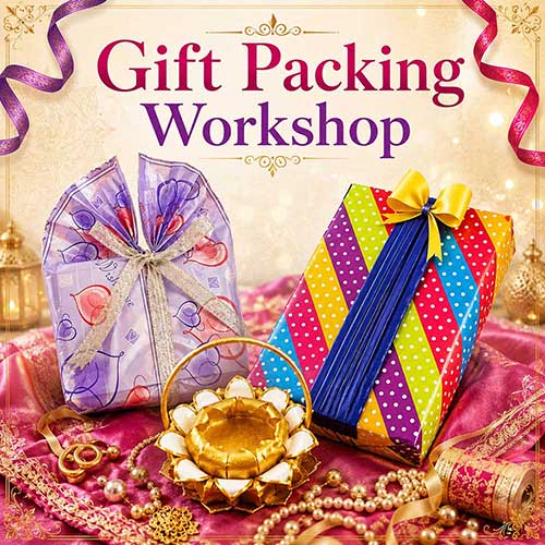 Online Gift Packing Workshop, Gift Packing Workshop for Women, Gift Packing Workshop for Ladies, Art & Craft Workshops for Women, Best Gift Packing Workshop for Ladies in Delhi, India, Himanshu Art Institute