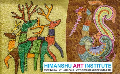 Gond Painting Classes, Batik Art Classes, Gond Art Certificate Course, Indian Traditional Art, Indian Folk Art, Indian Art Courses for Foreigners, Gond Art Classes for Foreigners