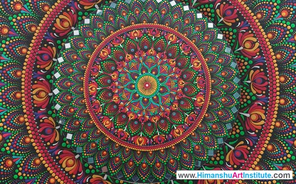 Mandala Painting Classes, Mandala Art Classes, Mandala Art Certificate Course, Indian Traditional Art, Indian Folk Art, Indian Art Courses for Foreigners, Mandala Art Classes for Foreigners