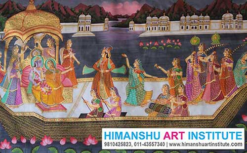 Miniature Painting Classes, Miniature Art Classes, Miniature Painting Certificate Course, Indian Traditional Art, Indian Folk Art, Indian Art Courses for Foreigners, Miniature Painting Classes for Foreigners