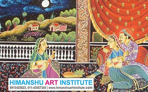 Miniature Painting Classes, Miniature Art Classes, Miniature Painting Certificate Course, Indian Traditional Art, Indian Folk Art, Indian Art Courses for Foreigners, Miniature Painting Classes for Foreigners