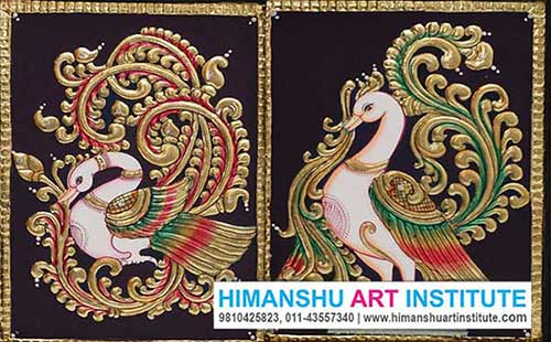 Tanjore Painting Classes, Tanjore Art Classes, Tanjore Painting Certificate Course, Thanjavur Painting Classes, Indian Traditional Art, Indian Folk Art, Indian Art Courses for Foreigners, Tanjore Painting Classes for Foreigners