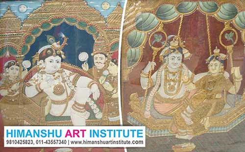 Tanjore Painting Classes, Tanjore Art Classes, Tanjore Painting Certificate Course, Thanjavur Painting Classes, Indian Traditional Art, Indian Folk Art, Indian Art Courses for Foreigners, Tanjore Painting Classes for Foreigners