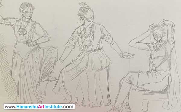 basic art for beginners, beginning course in drawing, beginning course in painting, painting course for beginners, online art classes for beginners, online art fundamental course in Delhi, India